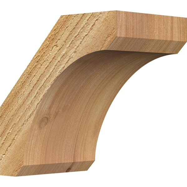 Ekena Millwork 4"W x 6"D x 6"H Legacy Rough Sawn Knee Brace, Western Red Cedar BRC04X06X06LEC00RWR - main